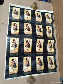 Carteles publicitarios: ANTIGUO CARTEL CON POSTALES SIN RECORTAR DE PUBLICIDAD WHISKY WHITE LABEL- R9